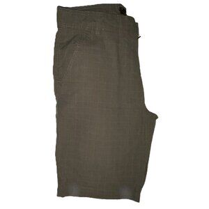 METHOD Men's Bermuda Shorts – Green | Windowpane Check | 100% Cotton | Size 38